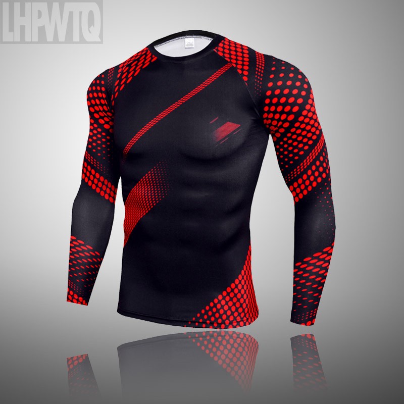 Men Compression Jogging suit Winter Thermal underwear Sports Suits Warm Men's Tr