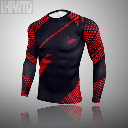 Men Compression Jogging suit Winter Thermal underwear Sports Suits Warm Men's Tr
