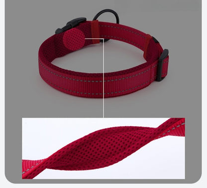 Coleiras para Cães Respiráveis Ajustáveis para Cães Grandes Médios Pequenos de Nylon