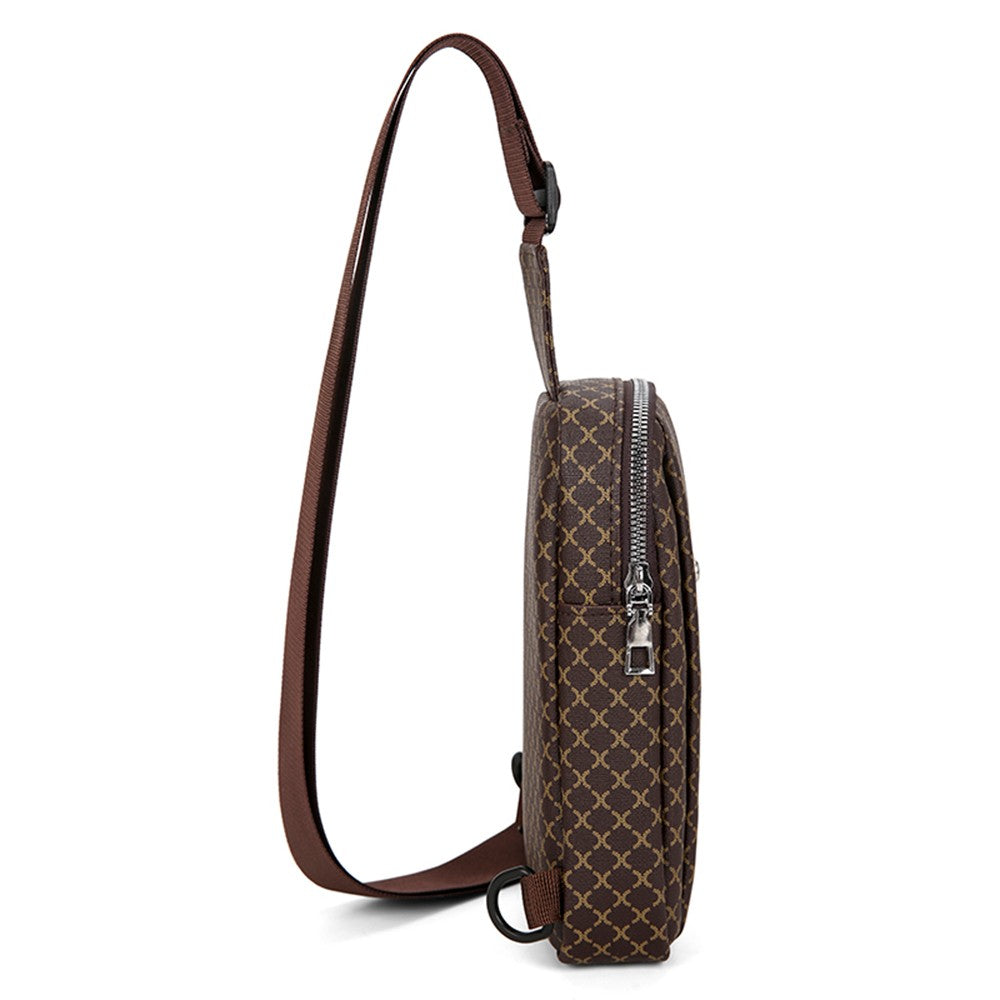 Men's Shoulder Bag, Crossbody Bag, Large-Capacity Casual Lightweight Handbag, Mobile Phone Commuter Backpack