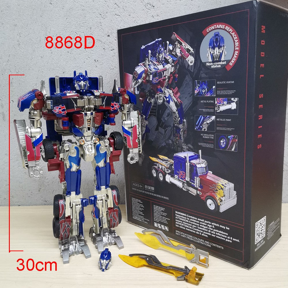 Brinquedos Robô Transformável 30CM Optimus Prime Star Commander Magatron Carro Bumblebe Boneco de Ação do Filme Modelo Anime de Deformação