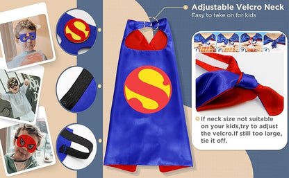 birthday Gifts Superhero Capes for Boy girl  Cartoon Dress Up Costumes Party Supplies Easter halloween cape cloak