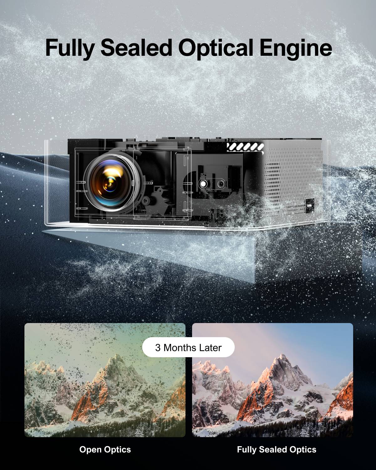 Projetor LED ULTIMEA Nativo 1080P Full HD 4K WiFi Bluetooth com Foco Automático, PK DLP Vídeo Projetor Smart Home Theater