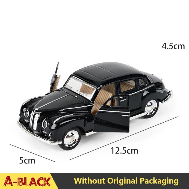 1:32 Alloy Diecast Mustang GT Classic Vintage Car Model Pull Back Car Miniature Vehicle Replica For Collection Gift for Kid