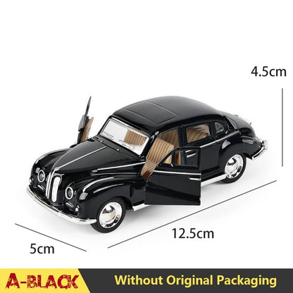 1:32 Alloy Diecast Mustang GT Classic Vintage Car Model Pull Back Car Miniature Vehicle Replica For Collection Gift for Kid