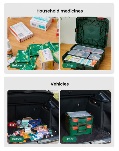 Conjunto de caixas de ferramentas empilháveis Bosch System Box, caixa de ferramentas multifuncional empilhável