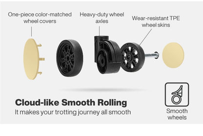 Mixi Large-Capacity Suitcase 24 26nch Checked in Rolling Wheels PC Luggage TSA Lock Trolley Case Travel Suitcases Trunk M9301