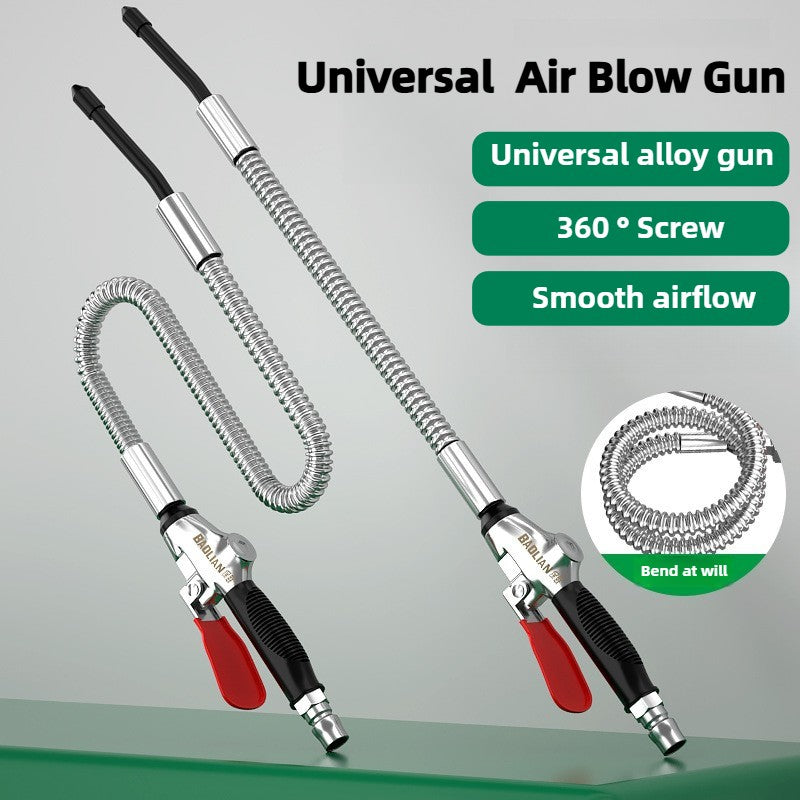 Pistola de Sopro de Ar Universal de Liga, Pistola de Água de Lavagem de Carro com Ferramentas Pneumáticas de Alto Volume Potente, Remoção de Pó de Compressor de Ar