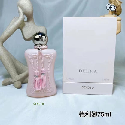 Perfume Unissex de Qualidade Rosas Orientais 75ml Colônia de Longa Duração Aroma Floral Spray Corporal de Perfume Presente