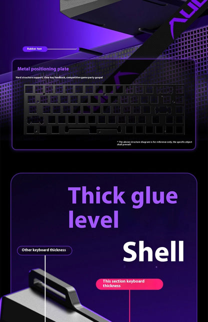 Teclado mecânico AULA WIN60 WIN68 HE MAX switch magnético 8k de polling rate RGB zona morta 0 teclado de jogos personalizável para e-sports