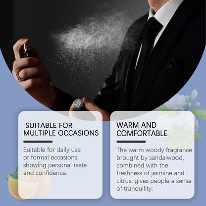 Roxelis 50ml Sandalwood Perfume Men Pheromone Freshing Fragrance Oriental Wood Flirting Dating Long Lasting Scent Perfume Spray