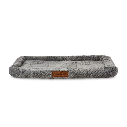Tapete Aconchegante para Caixa de Cachorro, Espuma Pelúcia Acolchoada com Borda, Suporte para Animais de Estimação Lavável, Cama para Caixa de 30 Polegadas
