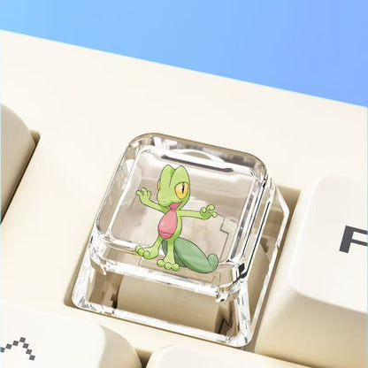 Pokemon Cross mechanical keyboard personalized anime keycap single Charmeleon Blastoise Eevee transparent cartoon keycap