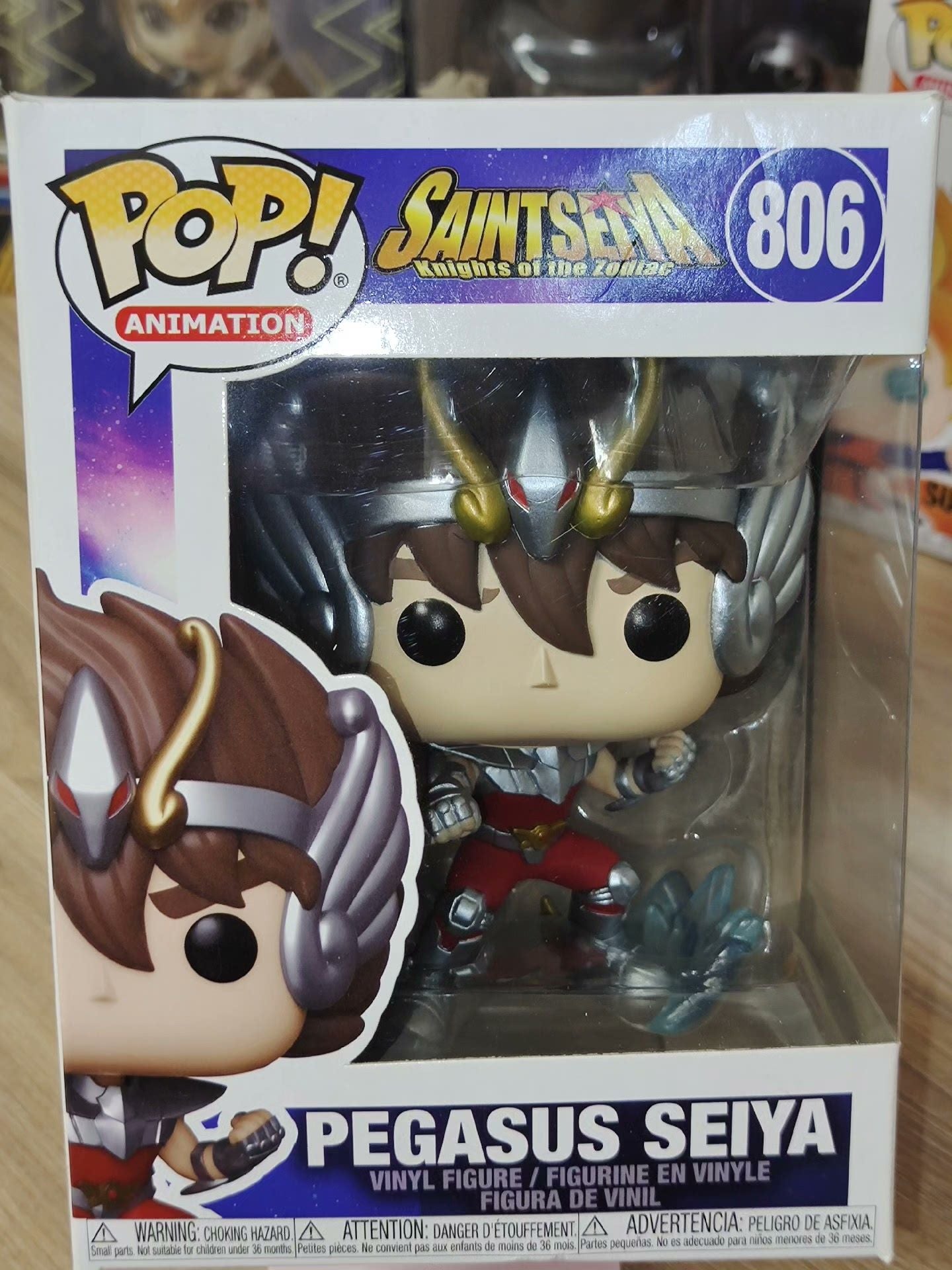 Funko Pop Cavaleiros do Zodíaco Boneco Articulado Hyoga de Cisne #808 Shiryu de Dragão #807 Shun de Andrômeda #809 Ikki de Fênix #810 Bonecos de Vinil Brinquedos