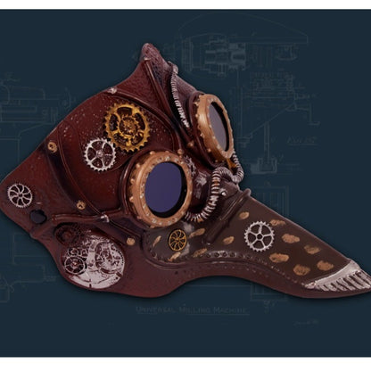 New Long Nose Plague Doctor Mask Gothic Steampunk Plague Mask Party Dress-up Proboscis Halloween Cosplay Mask
