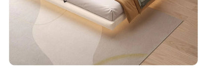 Estrutura de Cama King Size Quarto de Casal Queen Moderna de Luxo Preta Estrutura de Cama de Metal Lounge Cama Elástica Pula Móveis que Economizam Espaço