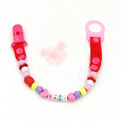 100 Pcs 20 Color Mixed Hot D Shape 25mm Plastic Baby Pacifier Clip Holder Newborn Baby Dummy Soother Bib Toy Chain Gift