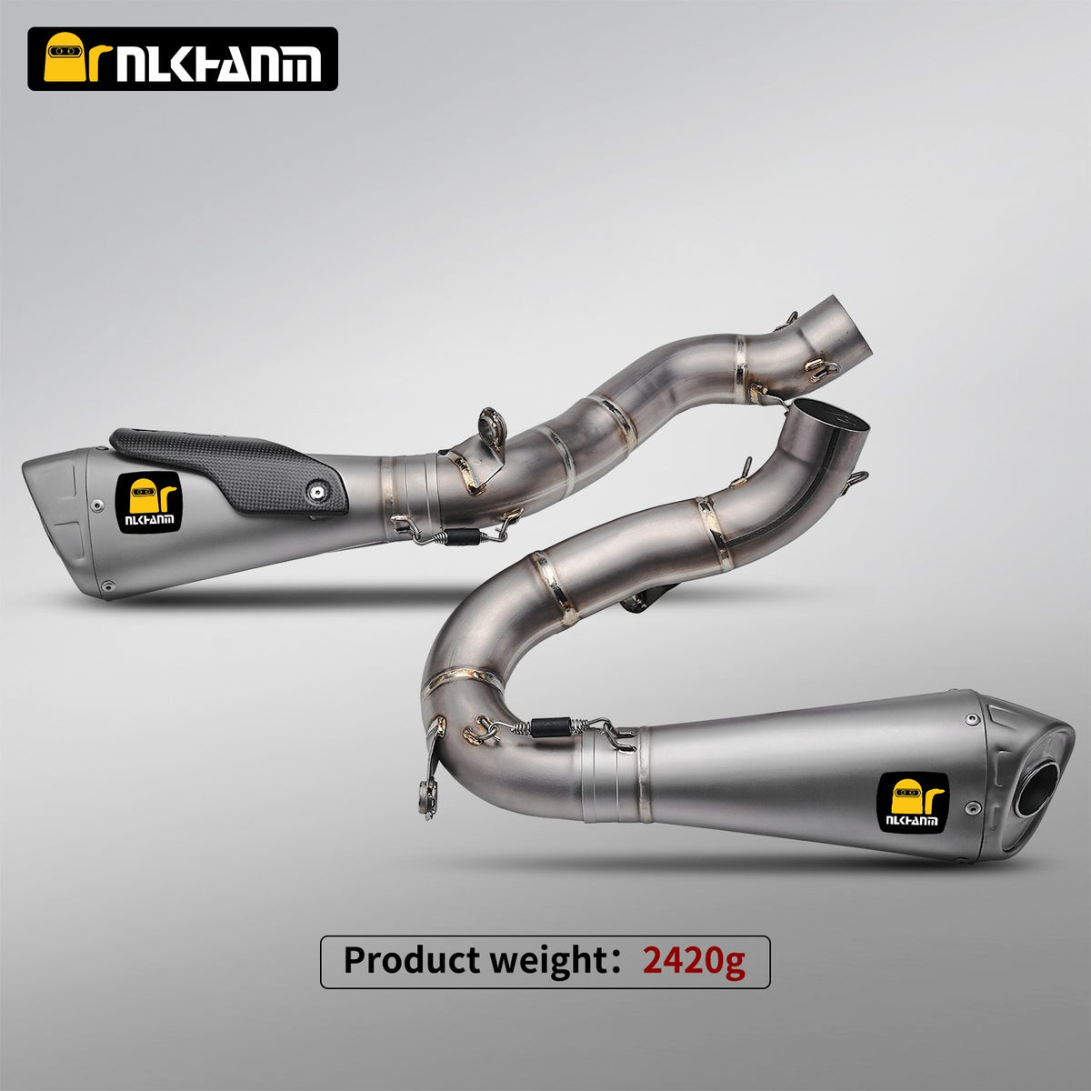 For Panigale V4 Streetfighter V4 V4S Motorcycle Exhaust Escape System Slip On Link Pipe Carbon fiber cover muffler 2018-2024