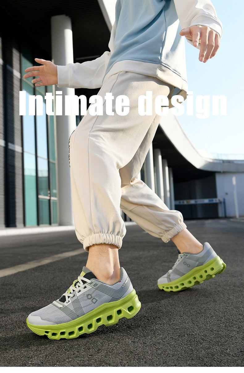 Tênis casuais com amortecimento, calçado de corrida, jogging, maratona, masculino, esportivo, respirável, leve, confortável, antiderrapante, lazer.