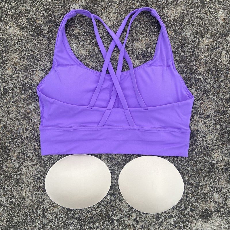 Yoga Shorts Set Gym Sports Set Women Workout Clothes 2 Piece Fitness Suit Cross Straps Bra High Waist Shorts Running Tracksuit