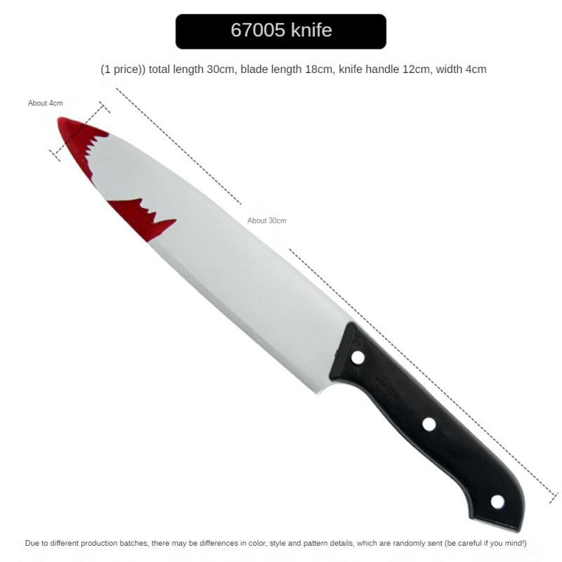 10/5/3/1pcs 30cm Faked Bloody Sharp Knife for Halloween DIY Cosplay Props Decor Simulation Plastic Kitchen Knife halloween Party