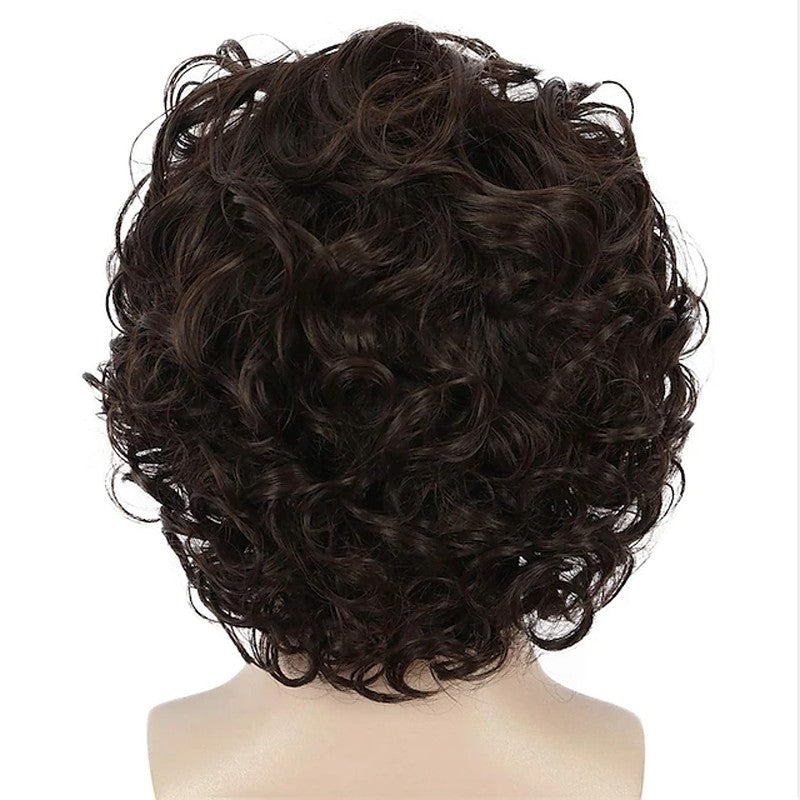 HAIRJOY Jon Snow Cosplay Wigs for Men Women Heat Resistant Fiber Synthetic Hair Curly  Anime Wigs