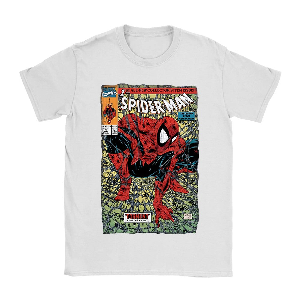 Vintage Spider-Man Comic Retro Comic Men Print T Shirts Merch Spiderman Loose Tees for Men Women Cotton Harajuku Y2k T-shirts