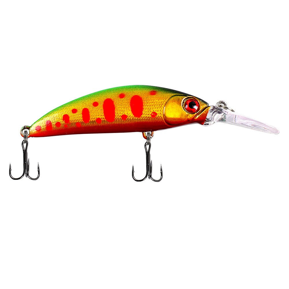 Isca Lure Placa Lingua Longa Sinking Minnow 7cm 6g Isca Artificial Arremesso Longo Pesca de Água Doce Salgada Isca Especial para Robalo e Per