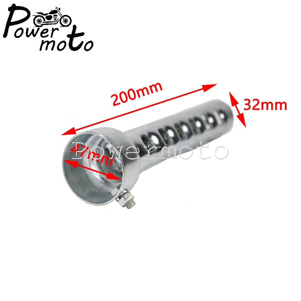 Motorcycle Exhaust Muffler 8" Length Muffler w/ DB Killer Noise Eliminator For Harley Softail Dyna Fat Bob FLHT FXST Drag Pipes