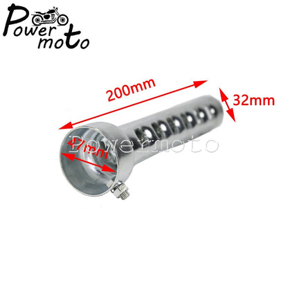 Motorcycle Exhaust Muffler 8" Length Muffler w/ DB Killer Noise Eliminator For Harley Softail Dyna Fat Bob FLHT FXST Drag Pipes