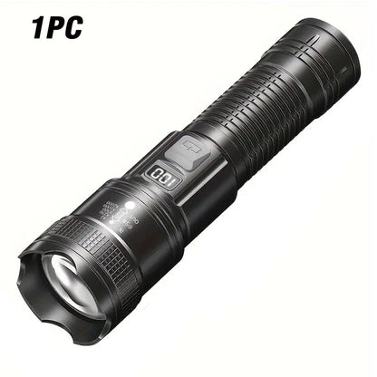 100000 Lumens Flashlight,Portable Rechargeable Tactical Torch, Life Waterproof Lantern for Outdoor Camping, Perfect Gift for Men