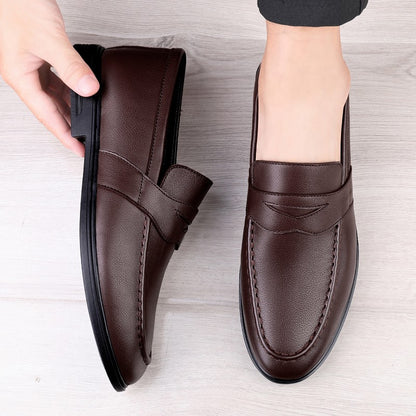 British Style Autumn Casual Leather Doudou Shoes Men's Outdoor Step on Business Shoes Fashion Handmad Designer  Single Flats