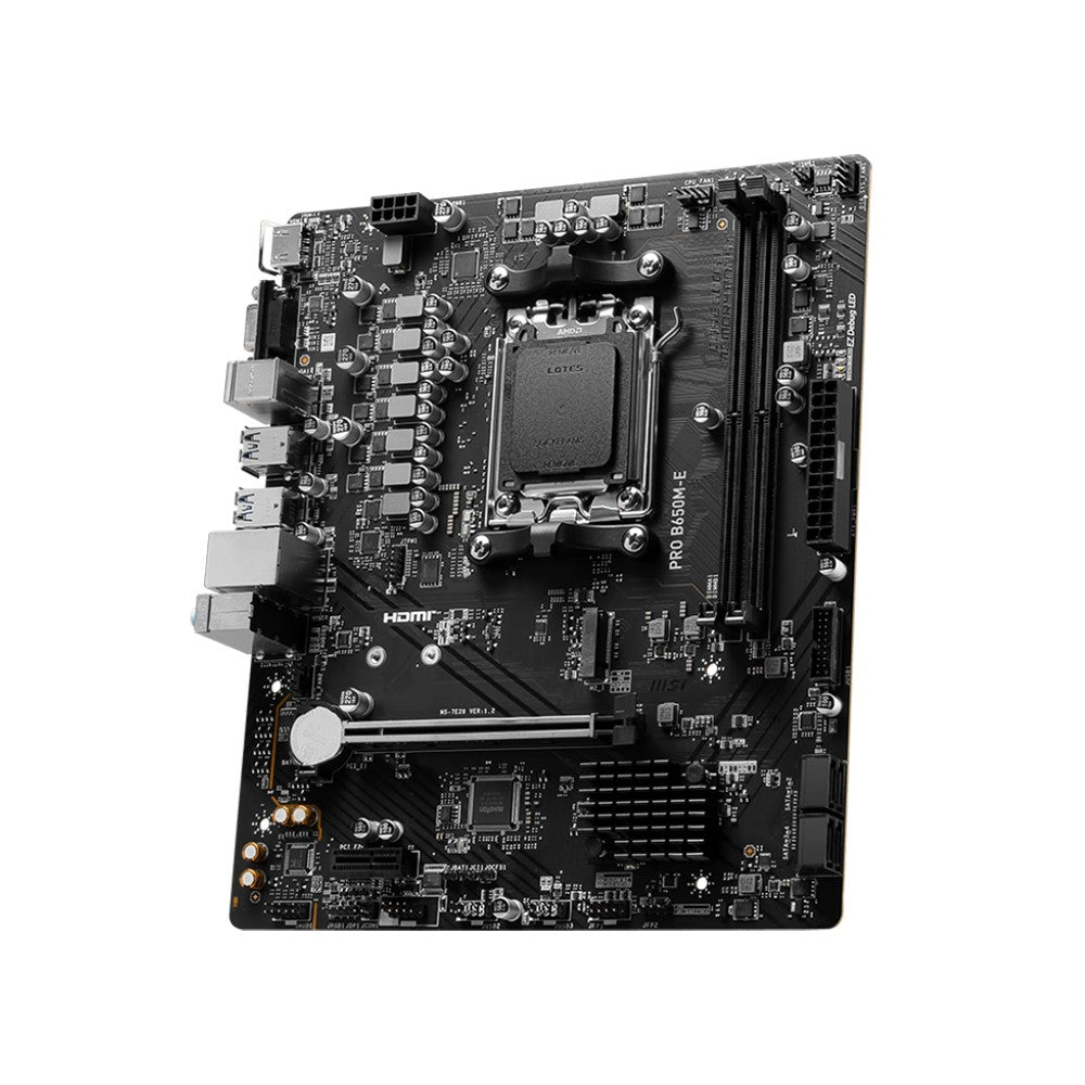 MSI PRO B650M-E AMD B650 Suporta DDR5 6800+MHz (OC) 128GB Placa-mãe AMD Ryzen™ Série 9000 8000 Socket AM5
