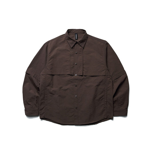 Men Outdoor Waterproof Quick Dry Lightweight Tack Techwear Cargo Shirts Man Streetwear Loose Casual Long Sleeve Oversize Shirt