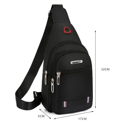 Black Grey Brown Men Messenger Bags New Rectangle Oxford Cloth Men Crossbody Bag USB Charge Shoulder Bag Male 3 Zipper Bag