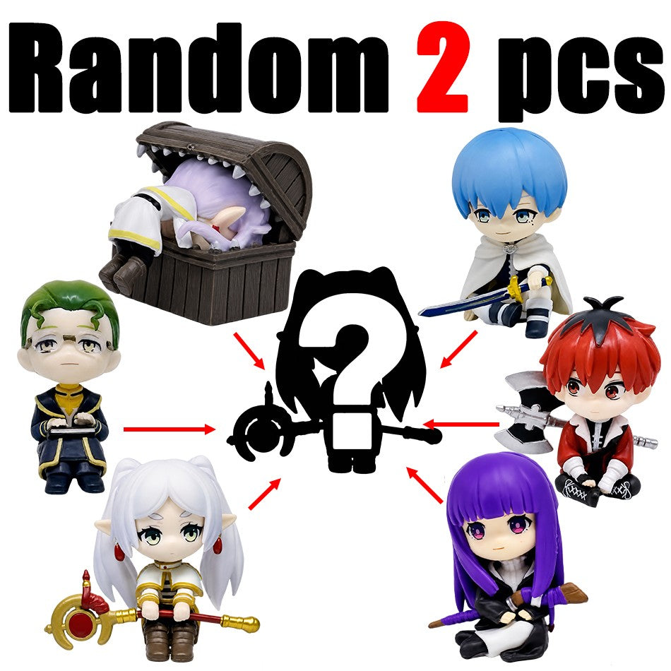 New Frieren: Beyond Journey's End 7.5cm Anime Figures Frieren Himmel Action Figure Cute Anime Figure Ornaments Collection