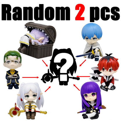 New Frieren: Beyond Journey's End 7.5cm Anime Figures Frieren Himmel Action Figure Cute Anime Figure Ornaments Collection