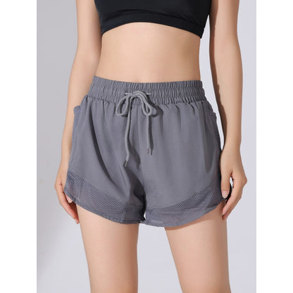 Summer sports shorts, women's loose casual anti-walking, light speed drying, high-waisted running, fitness, yoga, thin, breathab