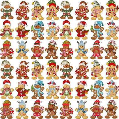 Christmas Gingerbread Man Ornaments Xmas Tree Wooden Hanging Pendants 2026 New Year Party Home Decoration Kids DIY GIft