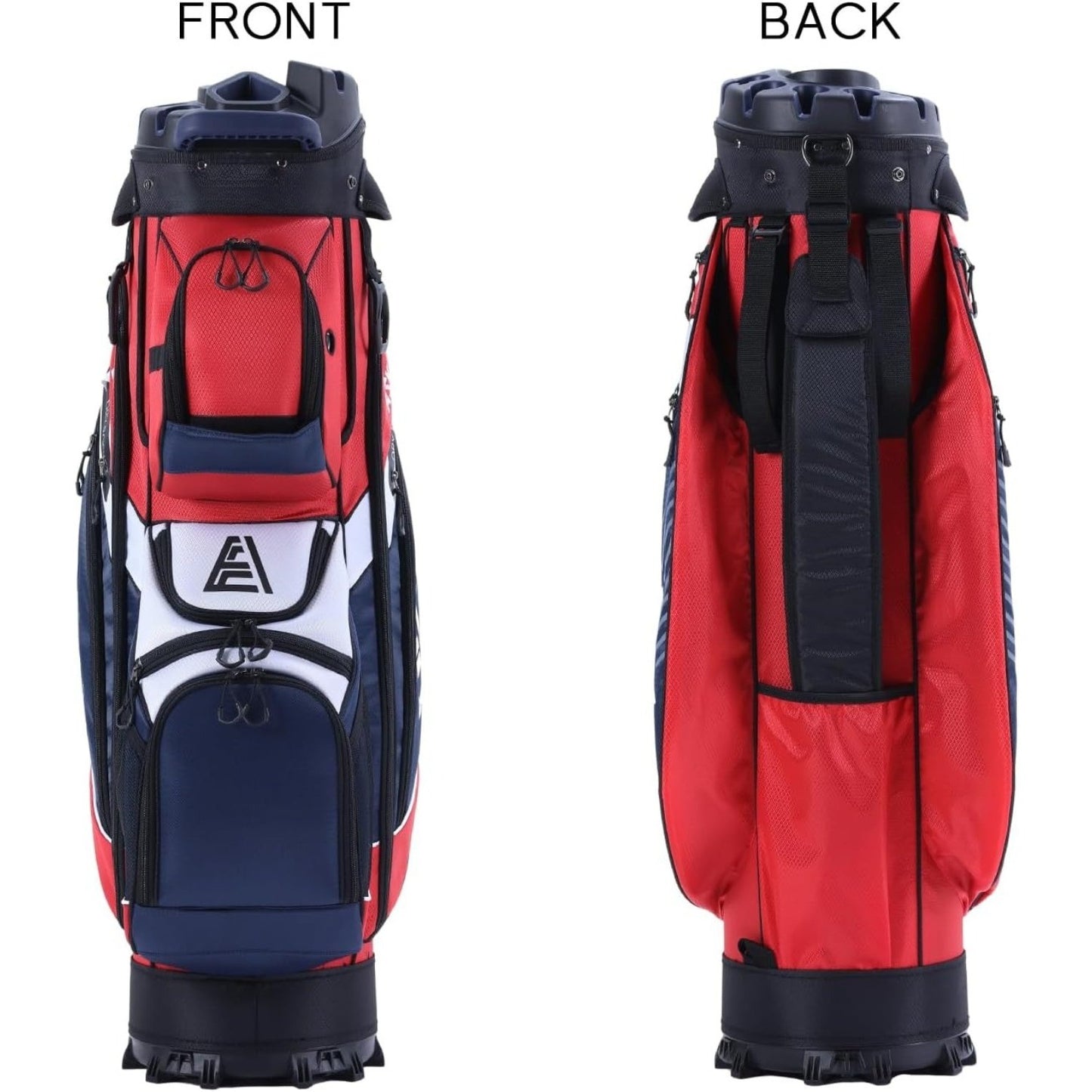 T-Lock Golf Cart Bag with 14 Way Organizer Divider Top, Premium Cart Bag with Handles and Rain Cover for Men