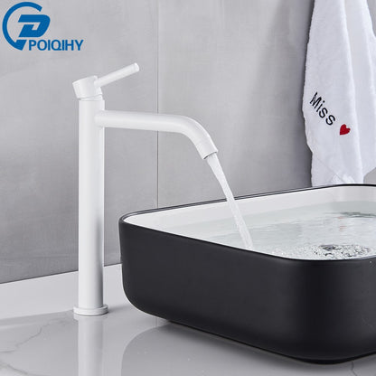 Black Basin Faucet Bathroom Washbasin Water Mixer Tap Hot Cold Water Basin Sink Tap Bathroom Faucet Tap Brushed Gold Faucet