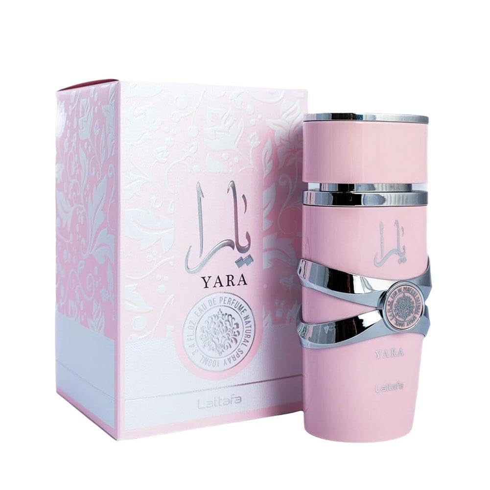 lattafa yara 100ml Perfume Spray, Eau de Toilette Feminino, Colônia Feminina, fragrância duradoura, Colônia Perfume Árabe, Longa Duração