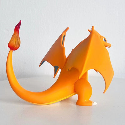 Miniaturas de Anime Pokémon Charizard de 9cm, Boneco de Ação Pocket Monster, Brinquedo Colecionável, Decoração de Desenho Animado Charmander para Presente de Natal