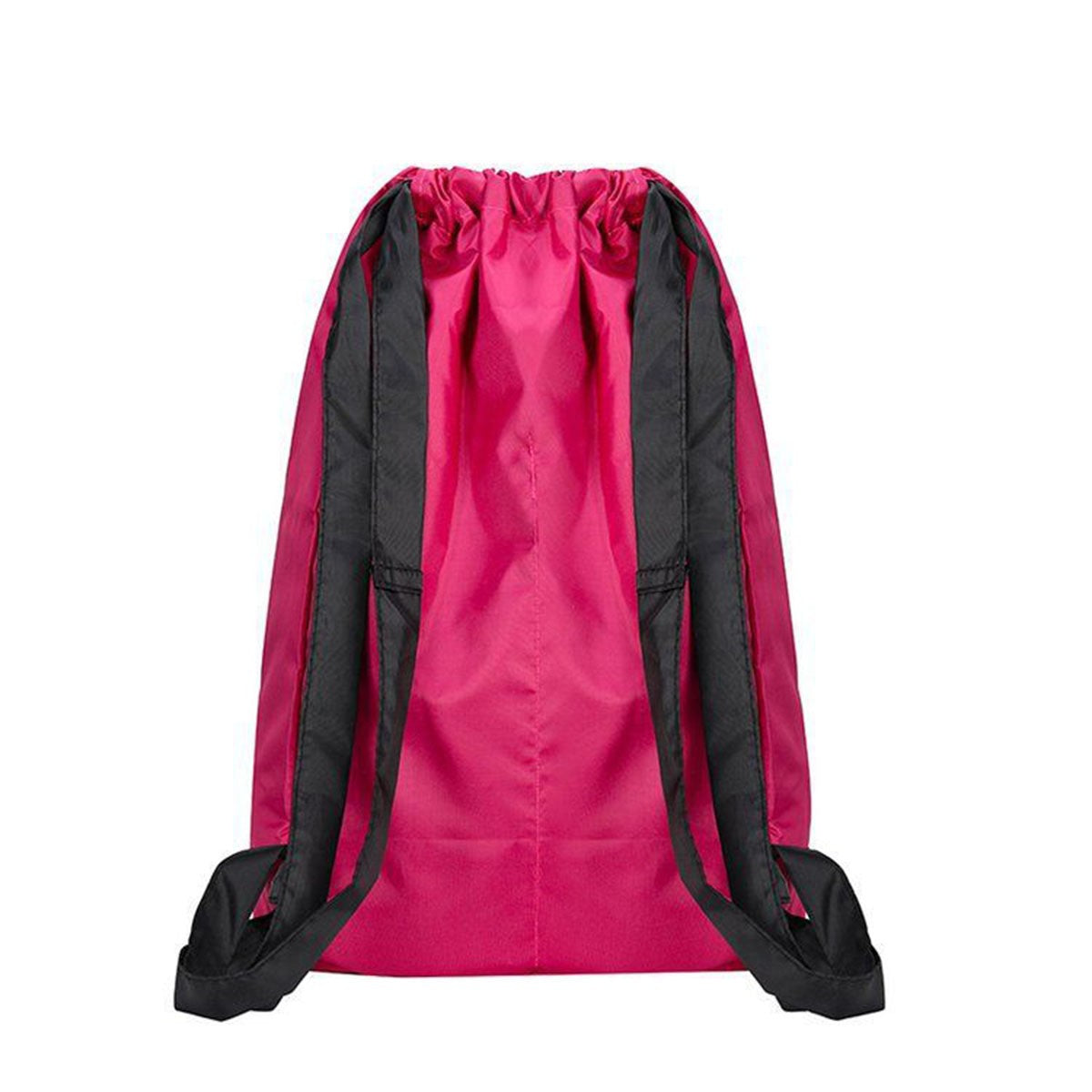 Bolsa feminina de lona Oxford com cordão leve, mochila esportiva de nylon para viagem, bolsa de caminhada versátil de grande capacidade