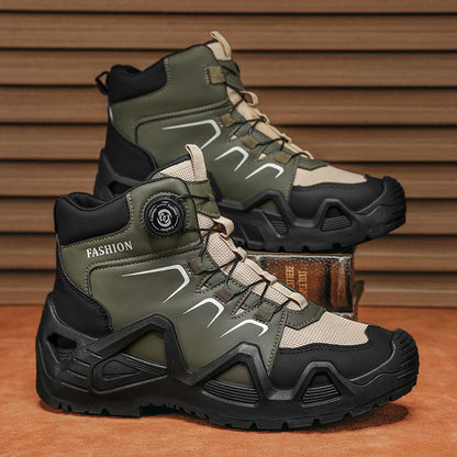 Novas Botas de Segurança Masculinas para Trabalho Calçados Indestrutíveis Tênis com Bico de Aço Botas Protetoras Antiesmagamento Antifuro Botas Táticas de Trabalho