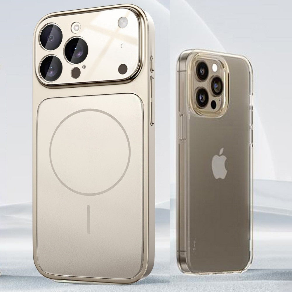 Capa de Vidro Fosco Nano Original para iPhone 17 Pro Max 16 15 14 13 Pro Max 17Air Magnética Magsafe Carregamento Sem Fio Armadura Funda