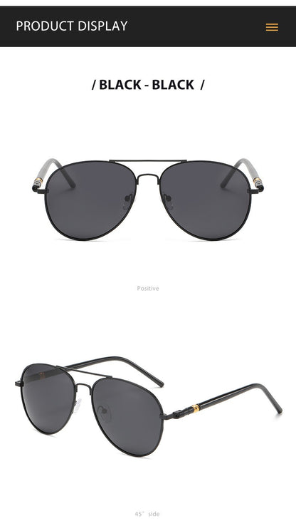 Pilot Men Classic Prescription Reading Sunglasses Black Lens Finished Presbyopic Readers Shade Outdoor Sun Glasses +1.0 to +4.0