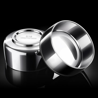 LFGB Certificate 316L Stainless Steel Bowl Heat Insulating Warm Keeping 380ml 526ml Food Container Safe Baby Children Dinnerware