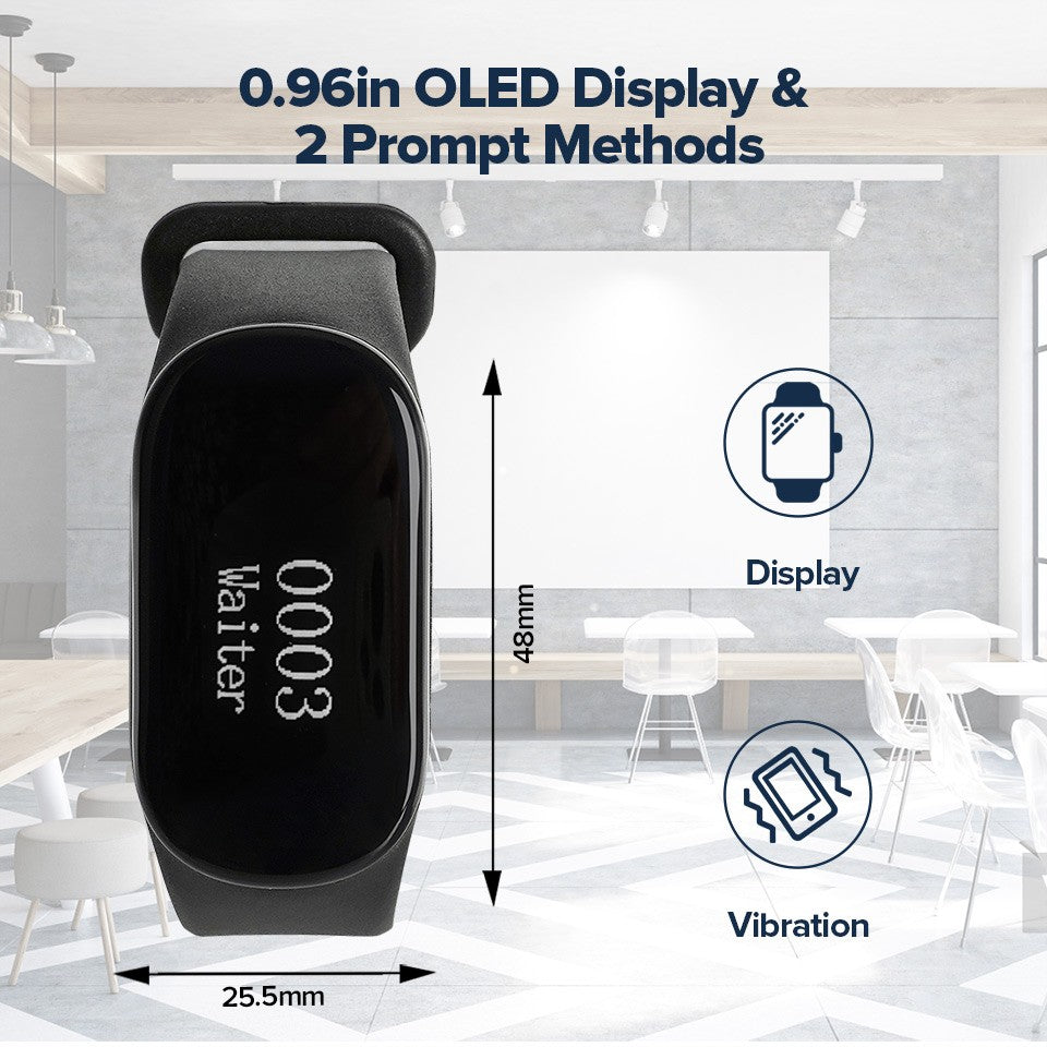 Sistema de chamada para garçons de restaurante com narguilé Retekess TD112, pager de relógio à prova d'água, botões de chamada de garçom TD032 para bar, café, clínica, hotel