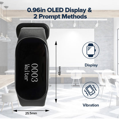 Sistema de chamada para garçons de restaurante com narguilé Retekess TD112, pager de relógio à prova d'água, botões de chamada de garçom TD032 para bar, café, clínica, hotel